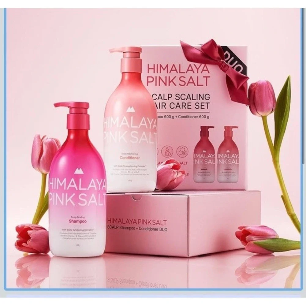Himalaya Pink Salt Scalp Scaling Hair Care Set Duo